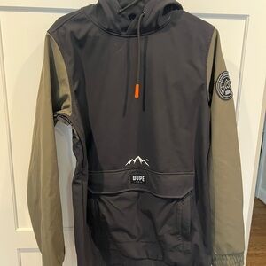 DOPE Black and Tan Ski Jacket